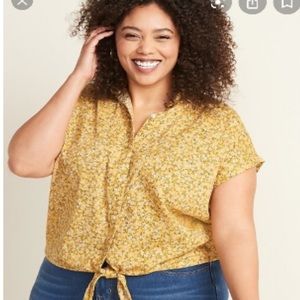 Bnwt old navy floral plus size shirt